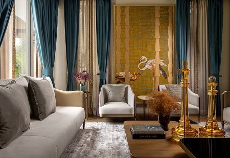 Embracing Grey & Gold in Interior Wall Design Trends of 2024